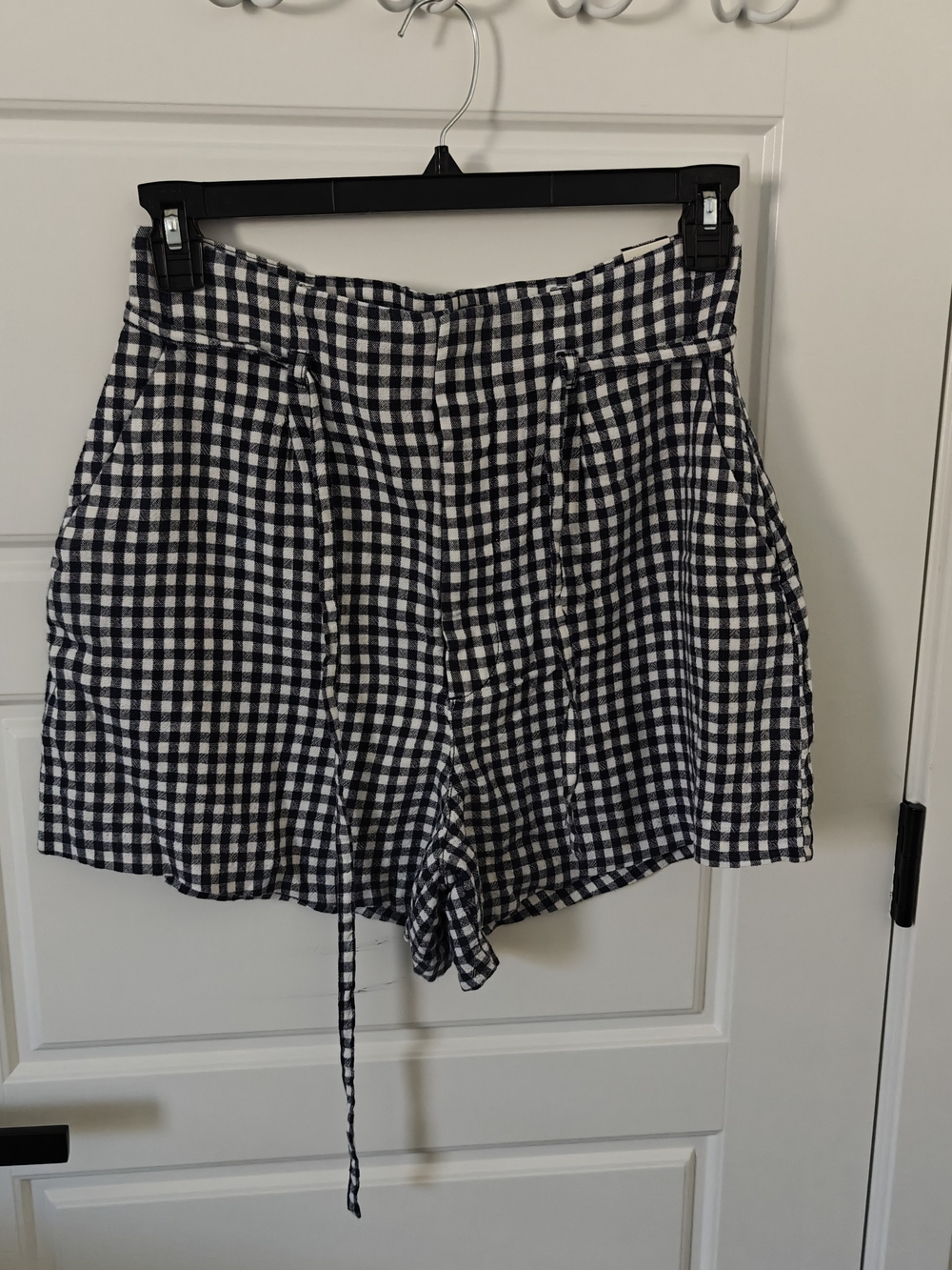 Abercrombie & Fitch Gingham Crop Tops & Short Set - Navy - Picture 8 of 10